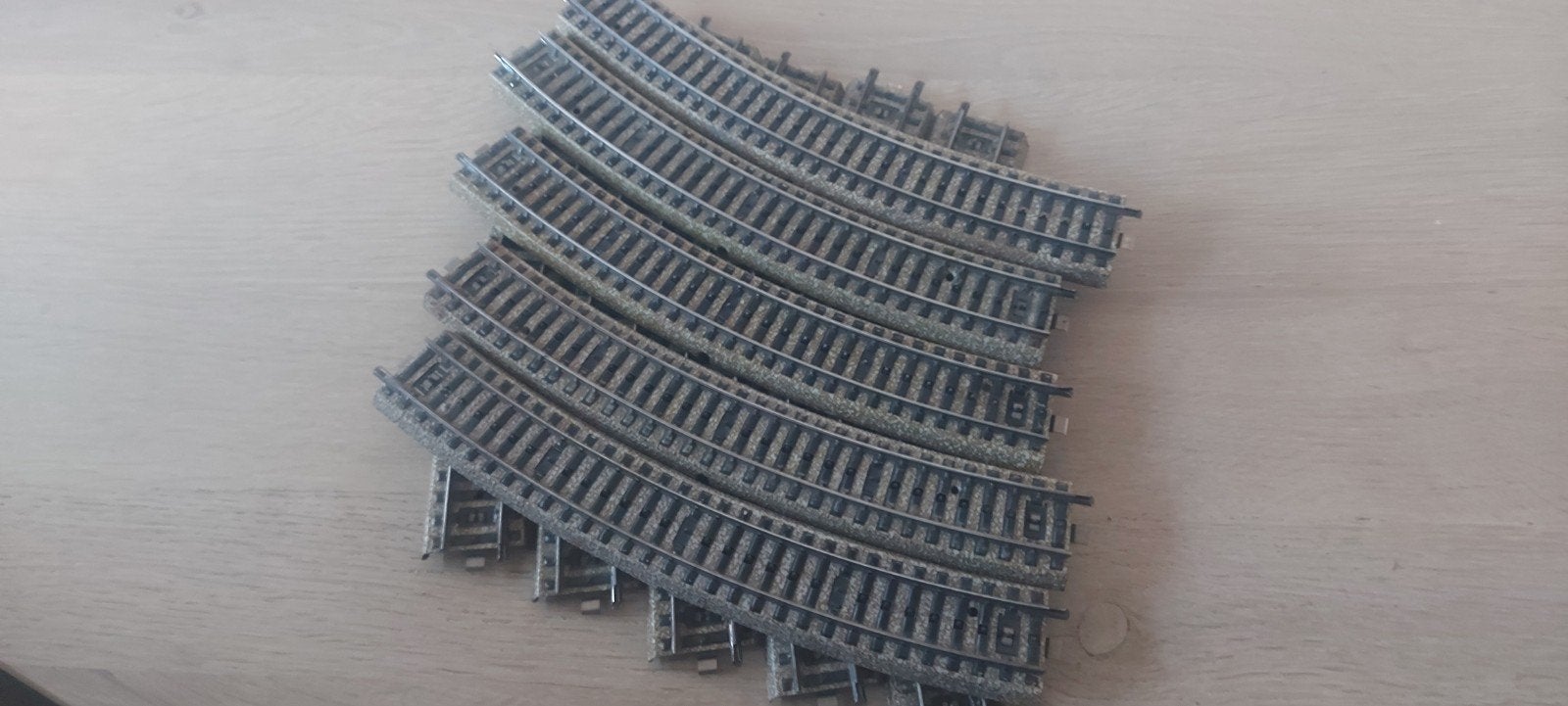 10 Märklin gebogen m-rails artikelnummer 5120, Wisselstroom, Rails, Ophalen of Verzenden, Zo goed als nieuw