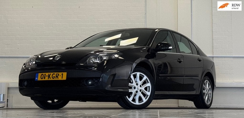 Renault Laguna 2.0i 16V Dynamique 2e Eigenaar Trekhaak Goed, Gebruikt, Zwart, 4 cilinders, Zwart