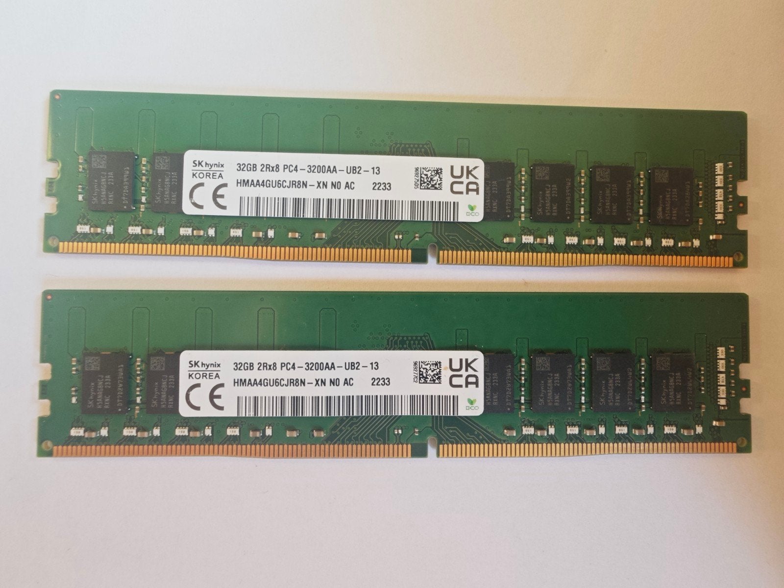 2x 32GB Hynix 3200 MHz DDR4 Desktop RAM meerdere beschikbaar