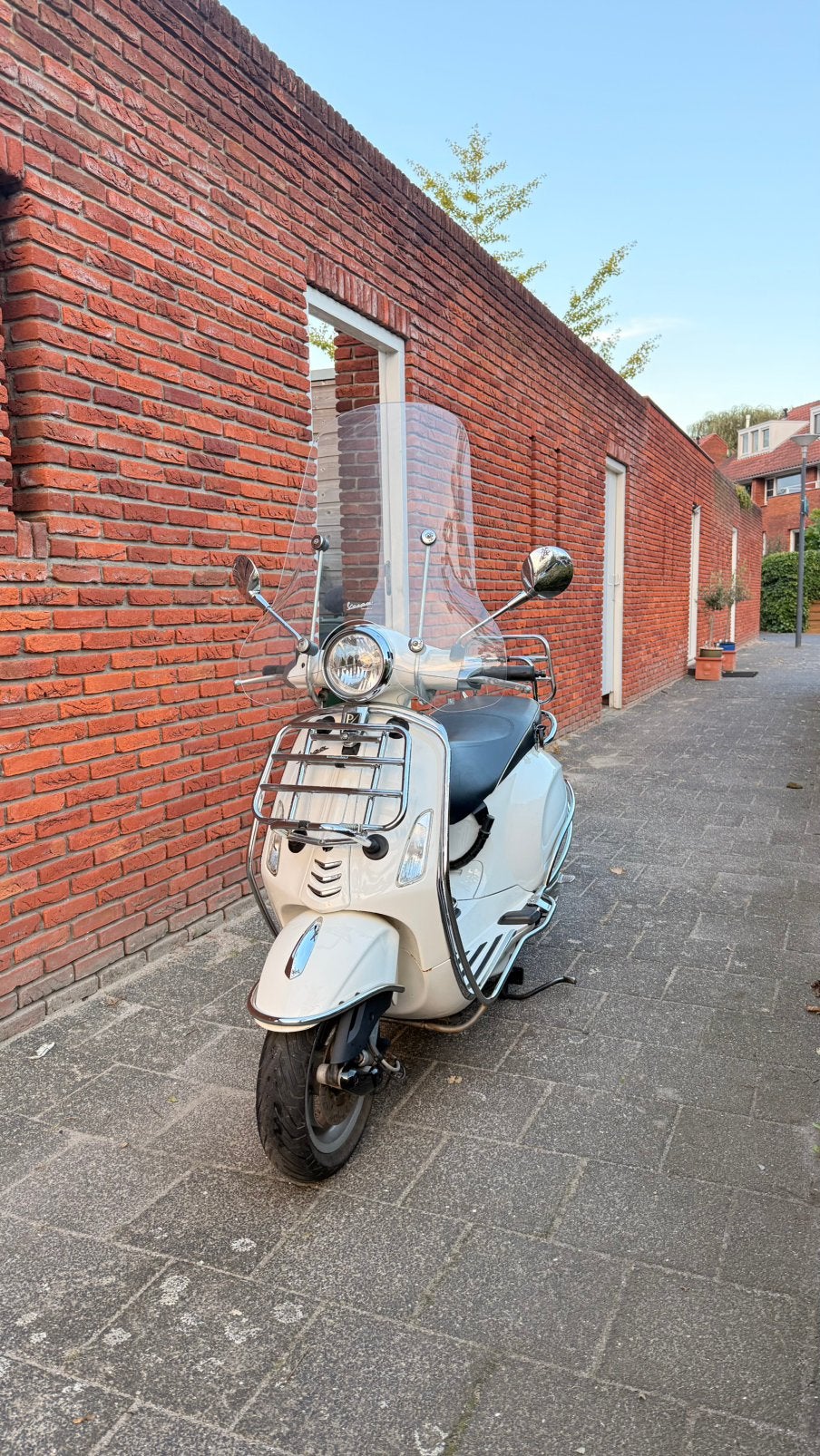 Witte vespa primavera, Ophalen, Gebruikt, Overige modellen, Benzine