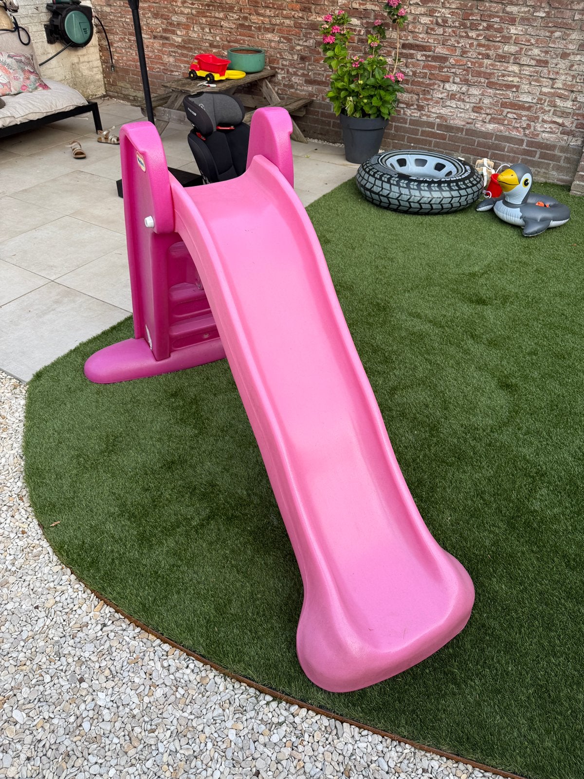 Little tikes glijbaan large roze, Ophalen, Zo goed als nieuw, Glijbaan