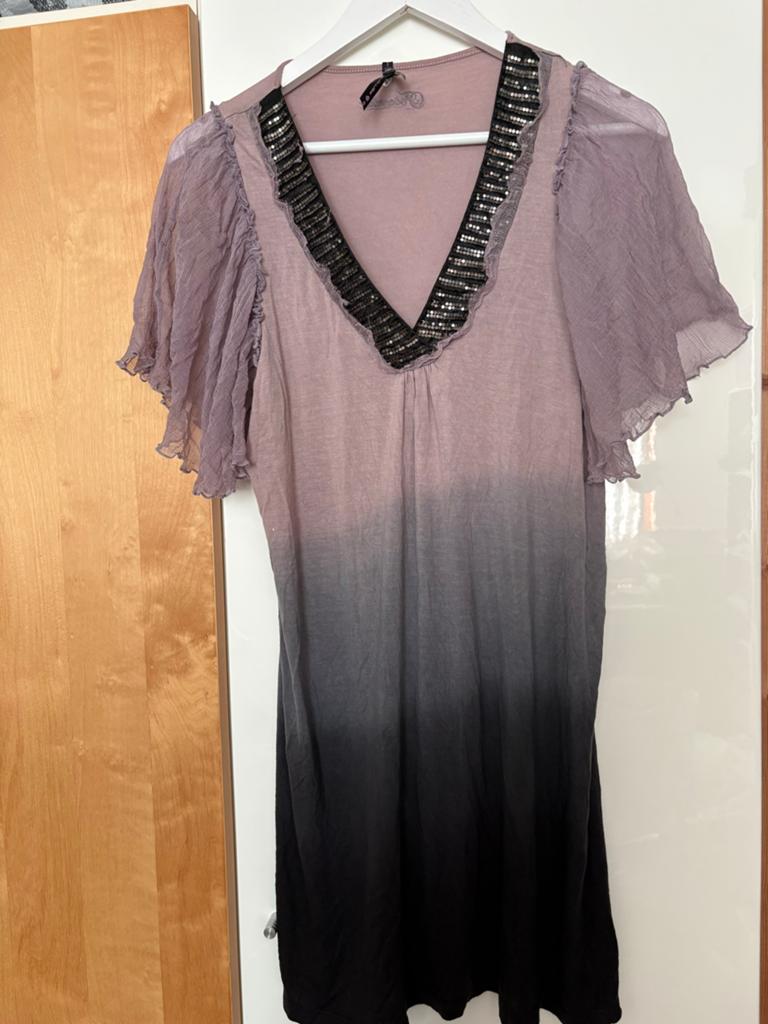 Fornarina jurk met pailletten en ombre effect, Kleding | Dames, Maat 38/40 (M), Paars, Ophalen of Verzenden, Zo goed als nieuw