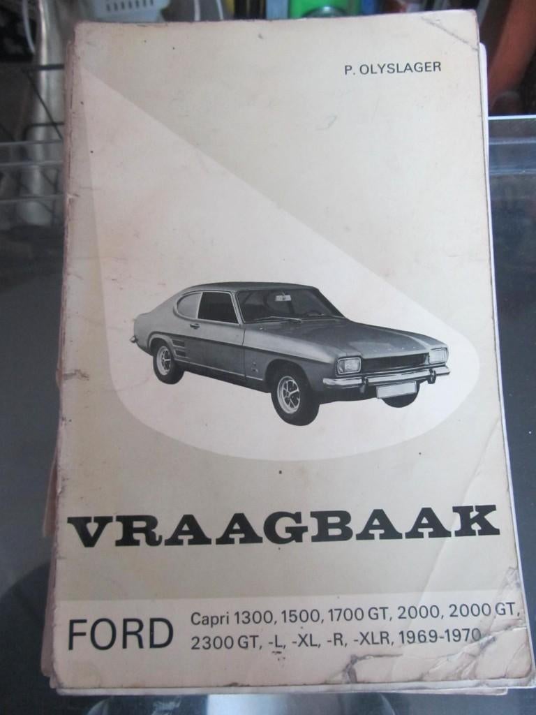 vraagbaak  FORD CAPRI     1969 / 1970, Auto diversen, Handleidingen en Instructieboekjes, Ophalen of Verzenden