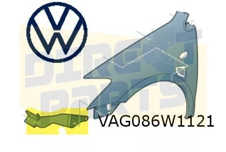 Volkswagen Polo VII (6/09-7/17) (6R) voorschermsteun Links v