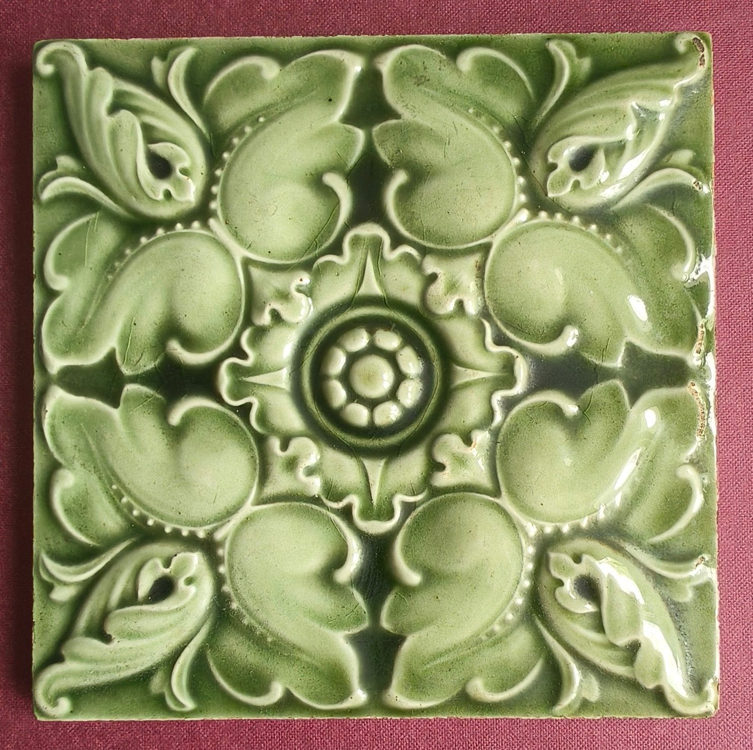 tegel mintons Art Nouveau, Antiek en Kunst, Ophalen of Verzenden