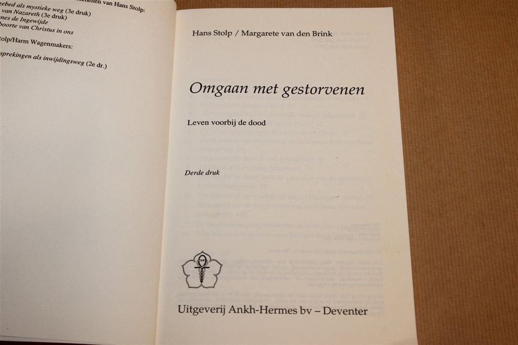 Omgaan met Gestorvenen — Leven Voorbij de Dood, Hans Stolp, Boeken, Ophalen of Verzenden, Gelezen, Overige onderwerpen, Achtergrond en Informatie
