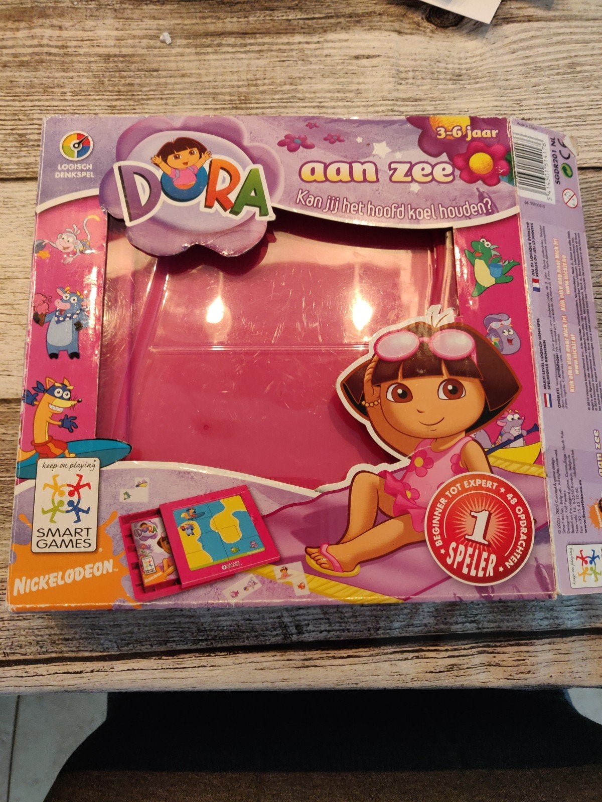 Smart Games Dora aan Zee Logisch Denkspel 3-6 jaar, Ophalen of Verzenden, Minder dan 10 stukjes, Zo goed als nieuw, 2 tot 4 jaar