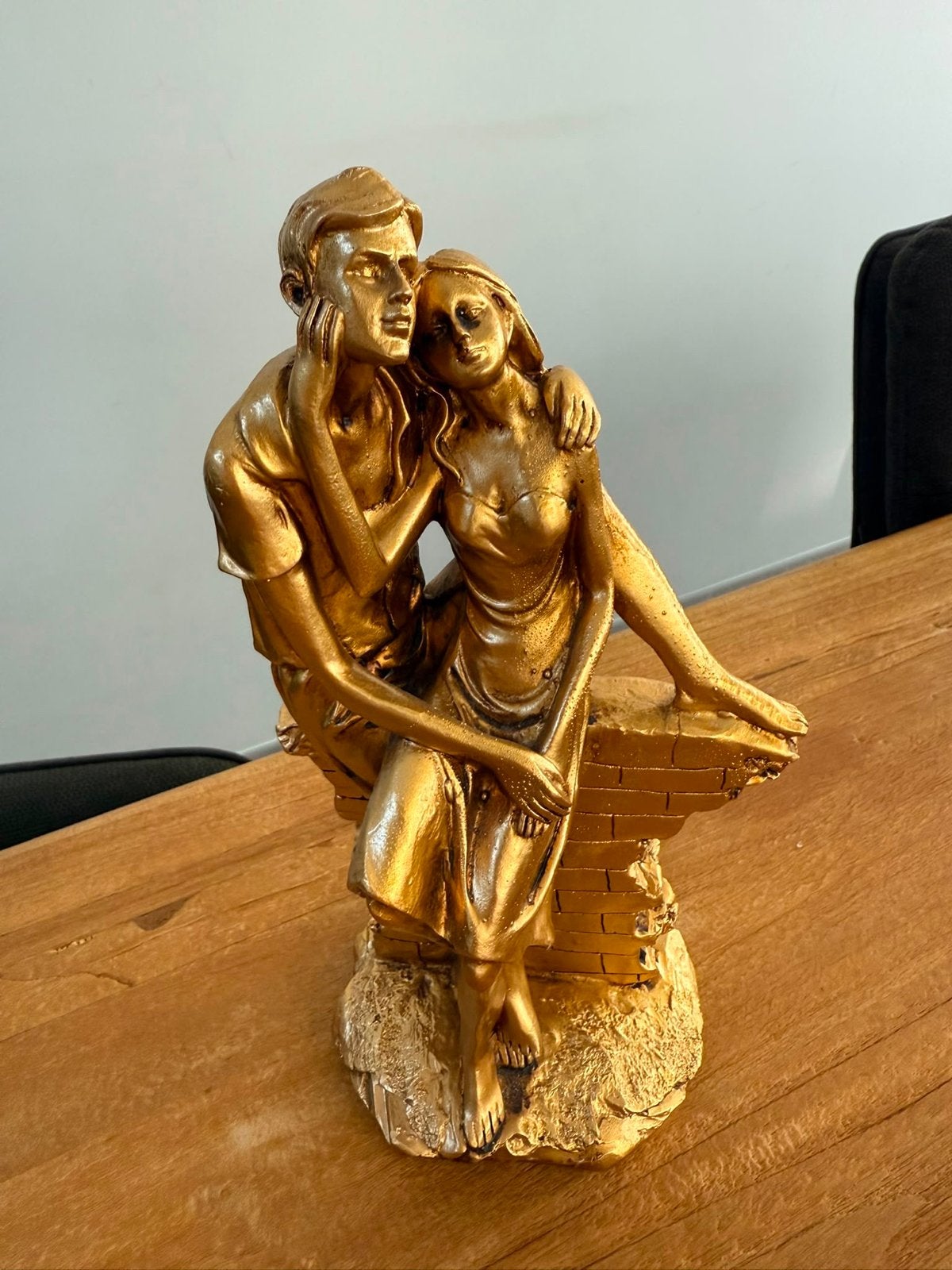 Gouden Beeld - Decoratie, Ophalen, Groep mensen, Handgemaakt, 20 - 50 cm