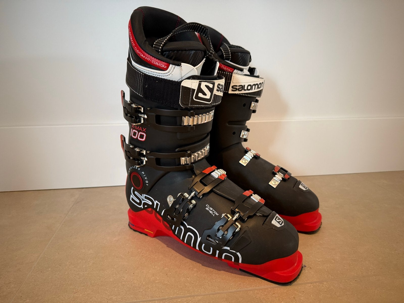 Salomon X-MAX 100 skischoenen - Zo goed als nieuw, Ophalen, 160 tot 180 cm, Schoenen, Salomon