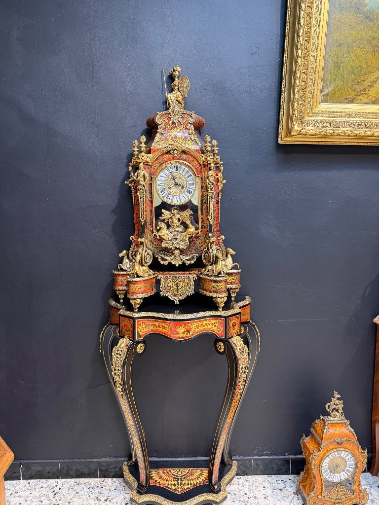 Boulle klok met Console, Antiek en Kunst, Antiek | Klokken, Ophalen