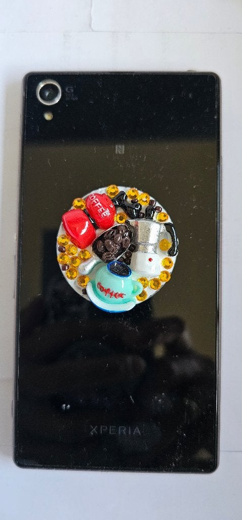 Koffie Popsocket - Telefoonhouder en Standaard, Ophalen of Verzenden, Nieuw, Telefoonhanger of Accessoire, Universeel