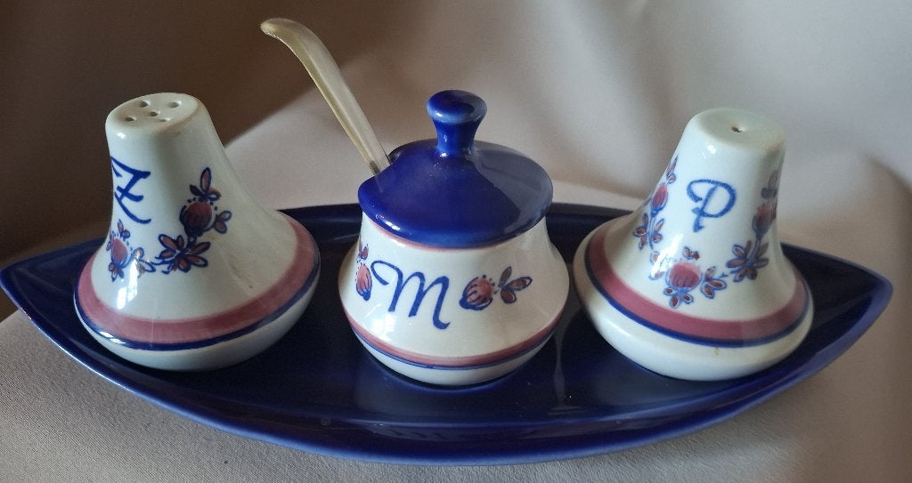 Vintage Zenith Gouda Holland peper en zout&mosterd stelletje, Ophalen of Verzenden