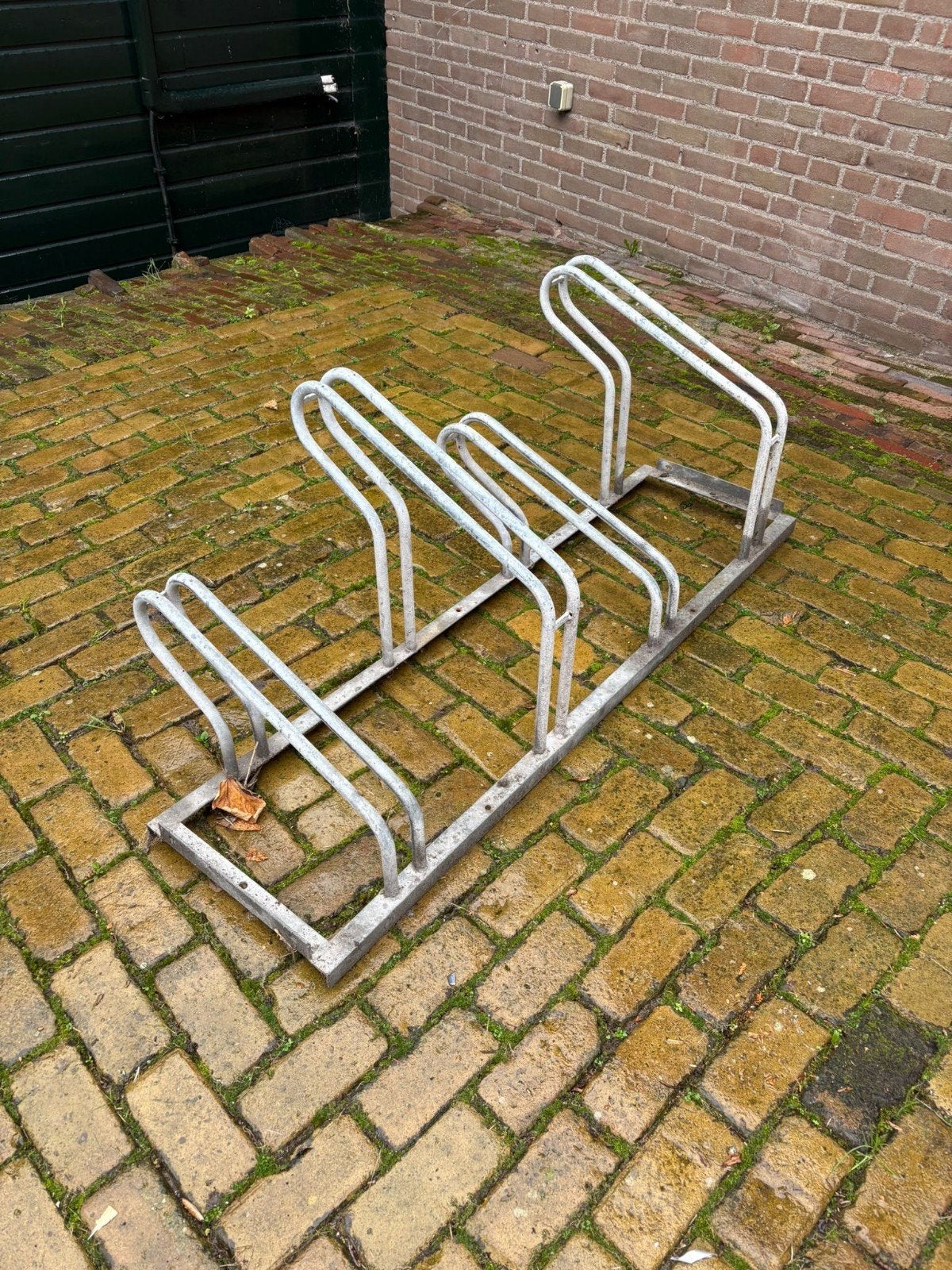 Metalen fietsenrek voor 4 fietsen 1400x600, Ophalen, Gebruikt