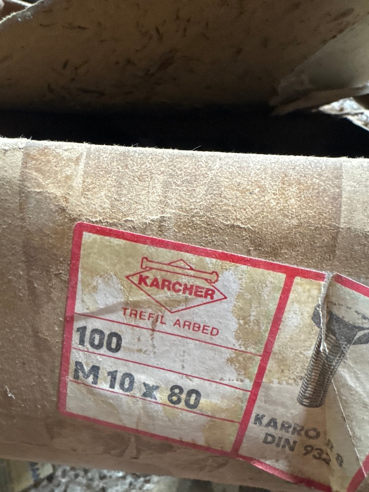 Karcher M10 x 80 bouten - 100 stuks, Ophalen of Verzenden, Gebruikt, 50 tot 100 mm, Bouten of Moeren