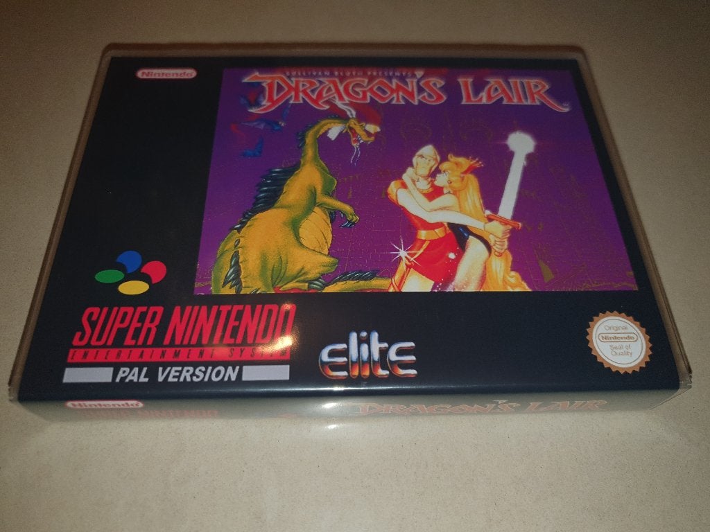 Dragon's Lair SNES Game Case, Spelcomputers en Games, Avontuur en Actie, Verzenden, 1 speler, Zo goed als nieuw