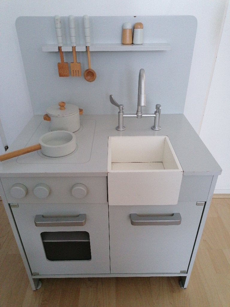 Houten speelkeuken met accessoires, Ophalen, Gebruikt, Hout, Speelkeuken
