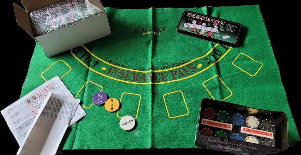 Pokerset (twee exemplaren), Hobby en Vrije tijd, Gezelschapsspellen | Kaartspellen, Ophalen of Verzenden, Nieuw