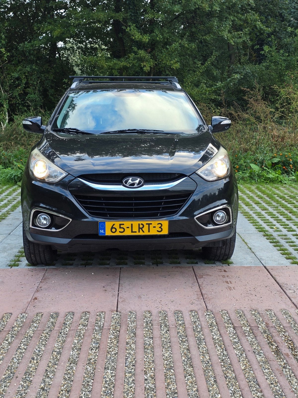 Hyundai iX35 2.0i Cvvt 163pk Aut. 2010 Zwart, Auto's, 1998 cc, 4 cilinders, Origineel Nederlands, 75 €/maand