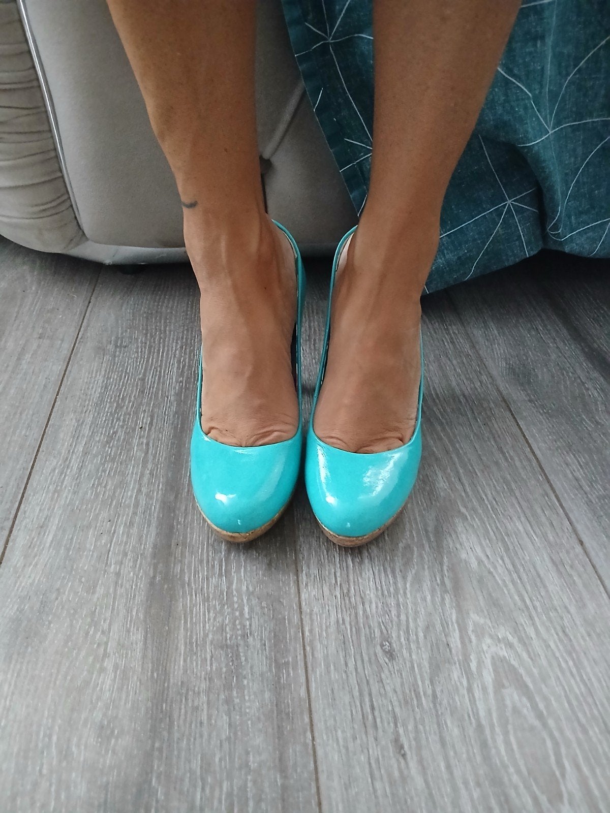 Marco Tozzi Vallen op maat - Nieuwe turquoise pumps, Pumps, Overige kleuren, Marco Tozzi, Nieuw