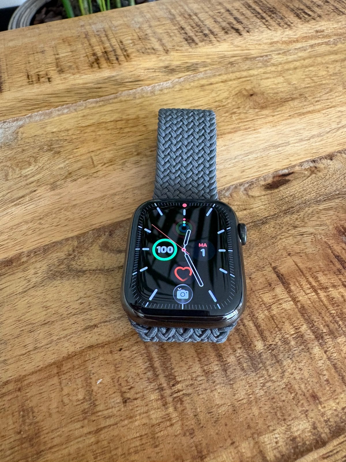 Apple Watch Series 8 Cellular 45mm Stainless Steel., Ophalen of Verzenden, Zo goed als nieuw, Zwart, IOS