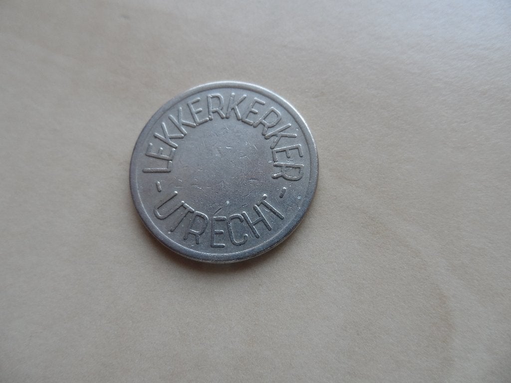 Koffie munt kantine penning Lekkerkerker, Ophalen of Verzenden, Overige materialen