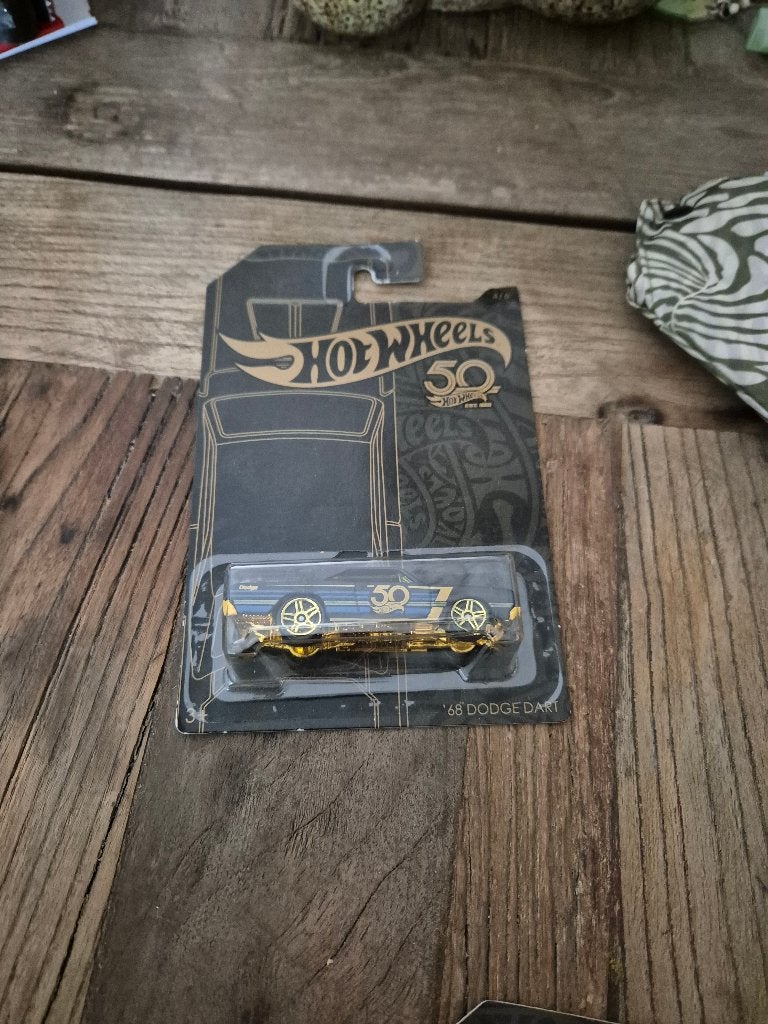 Hot Wheels 50th Anniversary ‘68 Dodge Dart 46 Black & Gold, Ophalen of Verzenden, Nieuw, Auto