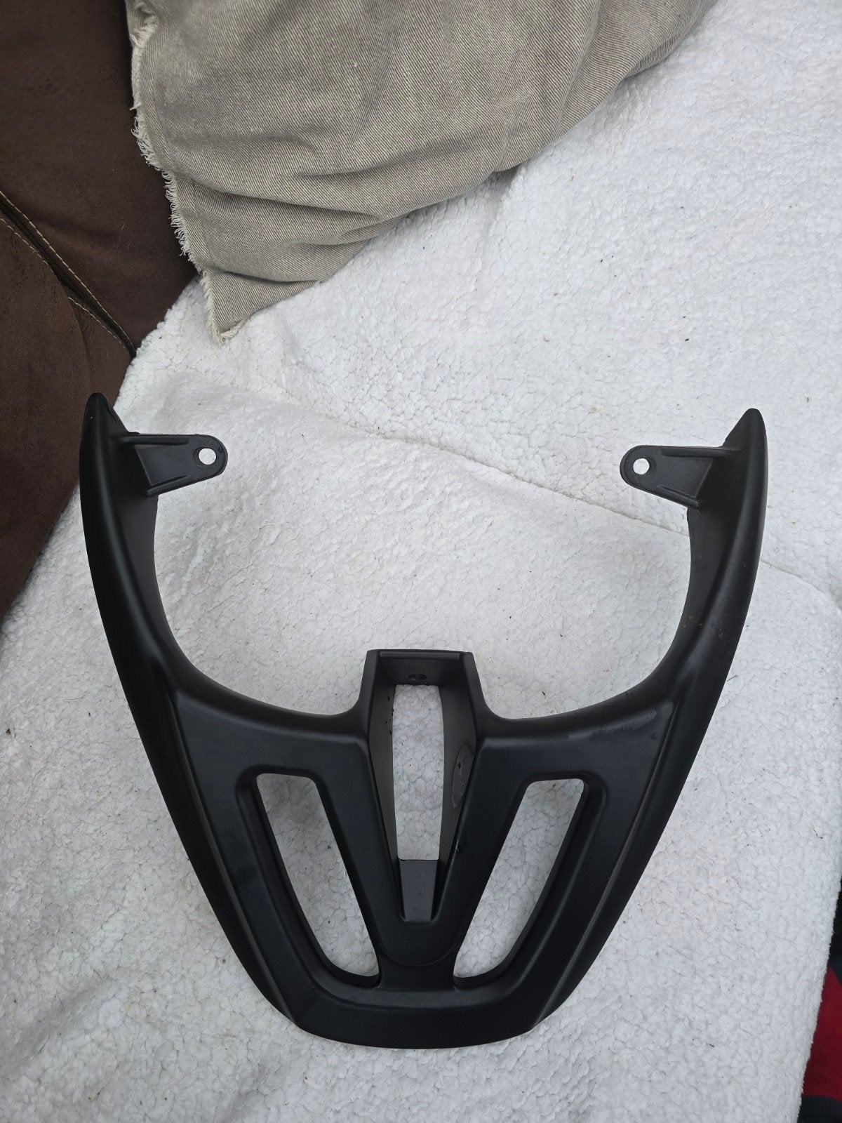 Zwart bagagerek voor motor of scooter, Ophalen of Verzenden, Gebruikt, Overige typen, Onbekend