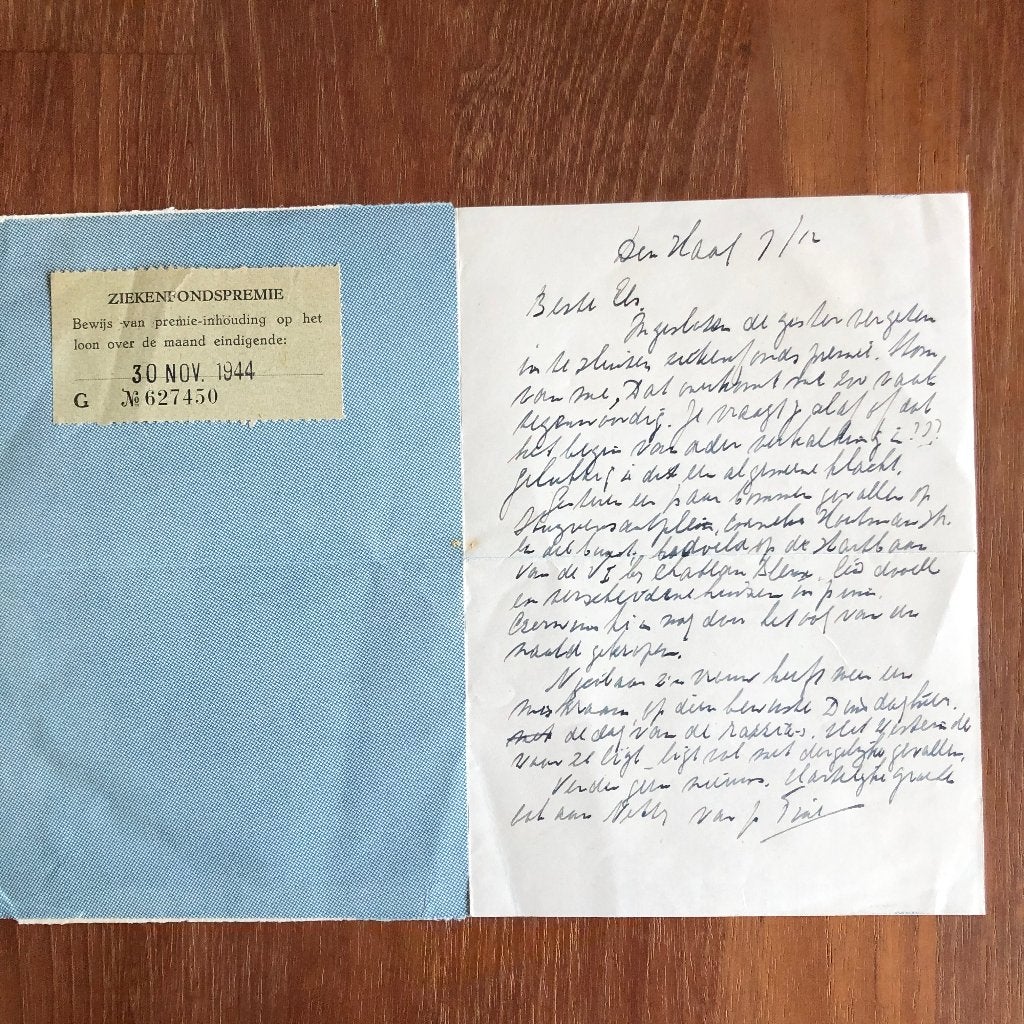 -07-12-1944 Brief Den Haag-Zeist, o.m over bommen bedoeld, Verzamelen, Militaria | Tweede Wereldoorlog, Verzenden, Overige soorten