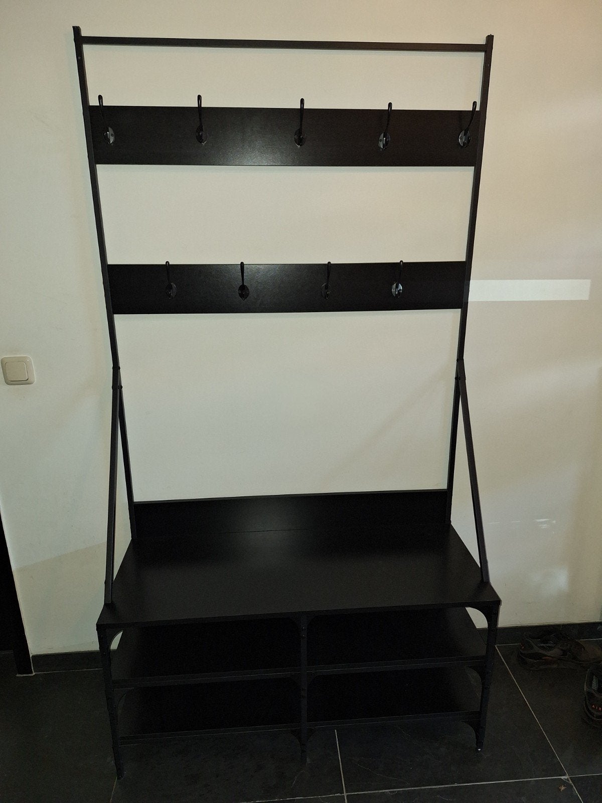 Kapstok met sidetable gratis ophalen in Geldrop, Huis en Inrichting, Ophalen, Gebruikt, Metaal, Staande kapstok