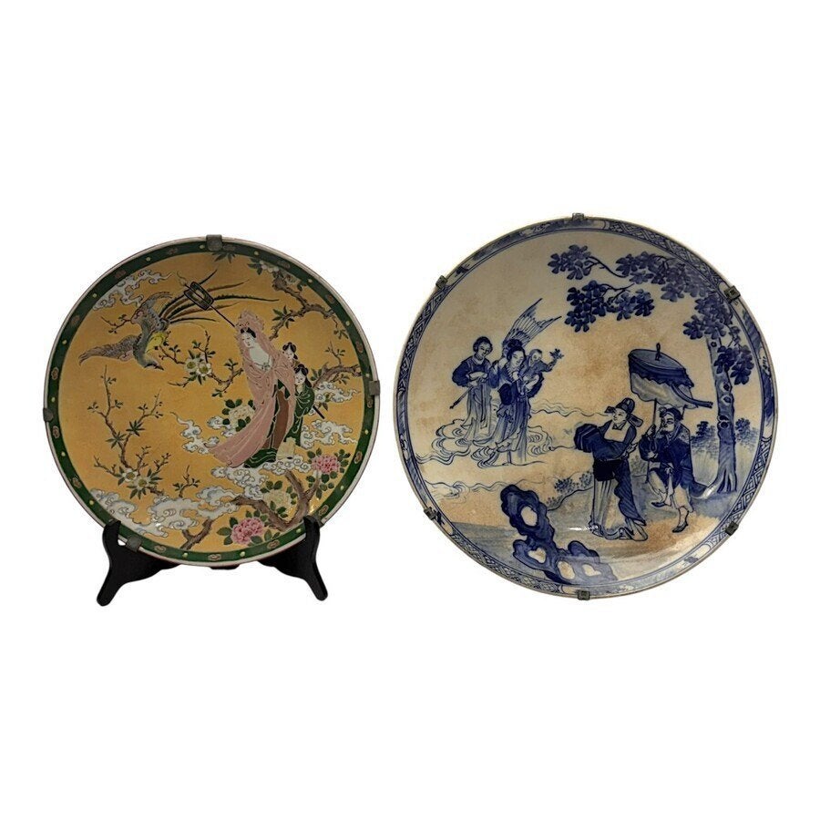 Twee grote Japanse schotels, Ophalen of Verzenden