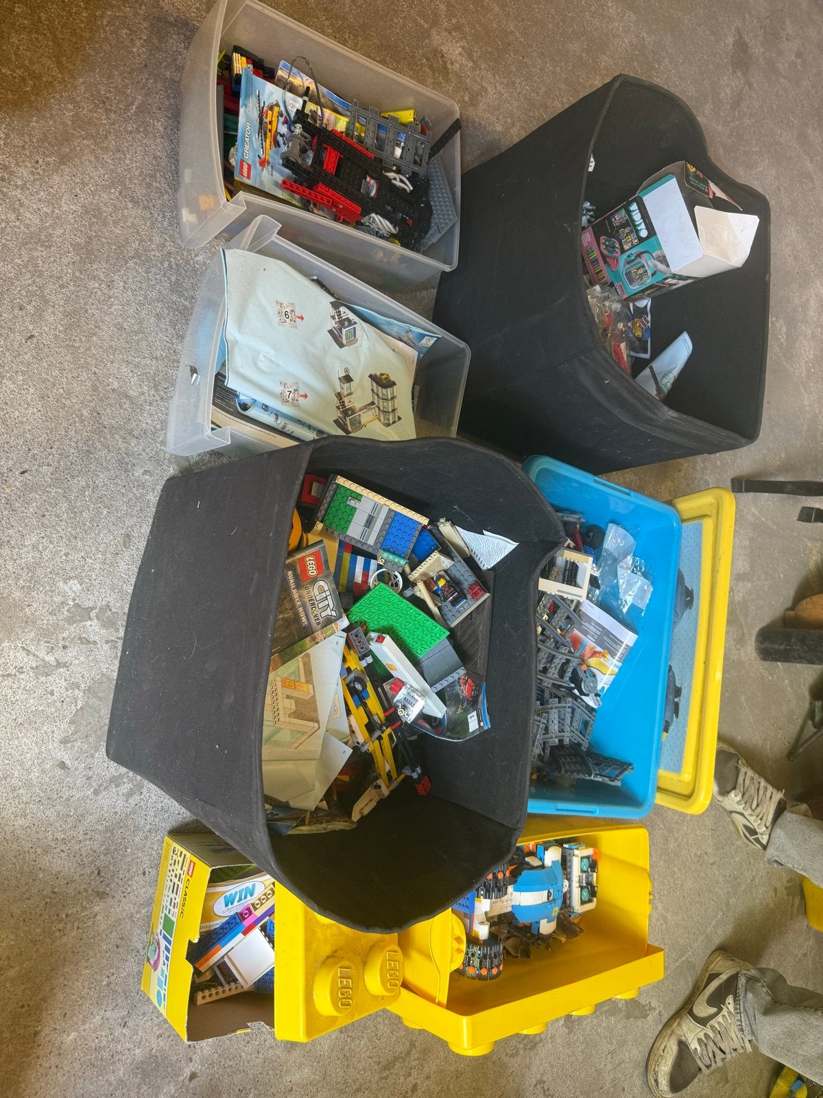 Partij LEGO City, Creator,Technic, treinrails, handleidingen, Ophalen, Gebruikt, Meerdere sets, Lego