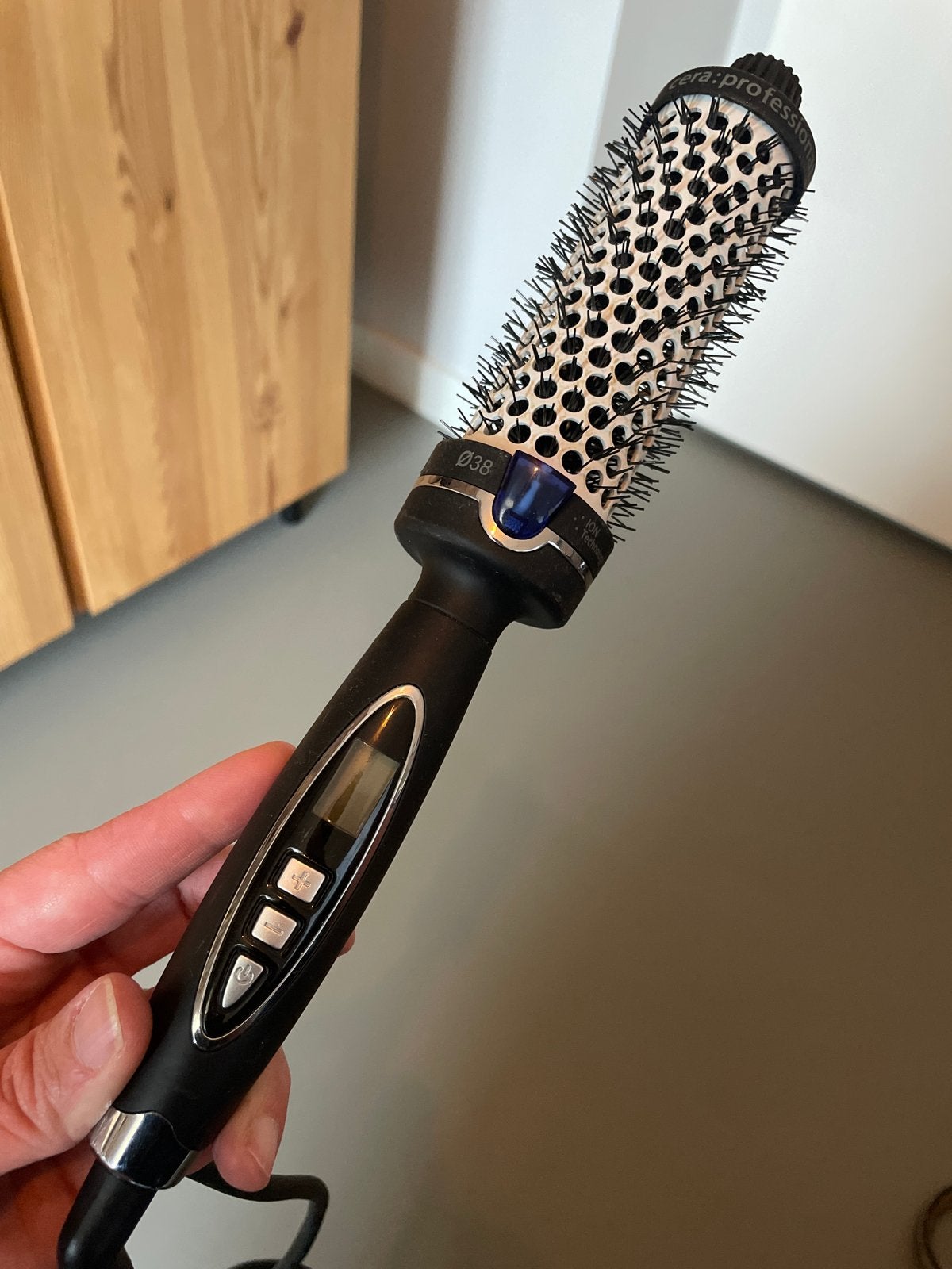 Cera Professional Ionische Krulborstel 38mm tot 230C, Sieraden, Tassen en Uiterlijk, Ophalen, Gebruikt, Krultang of Stijltang