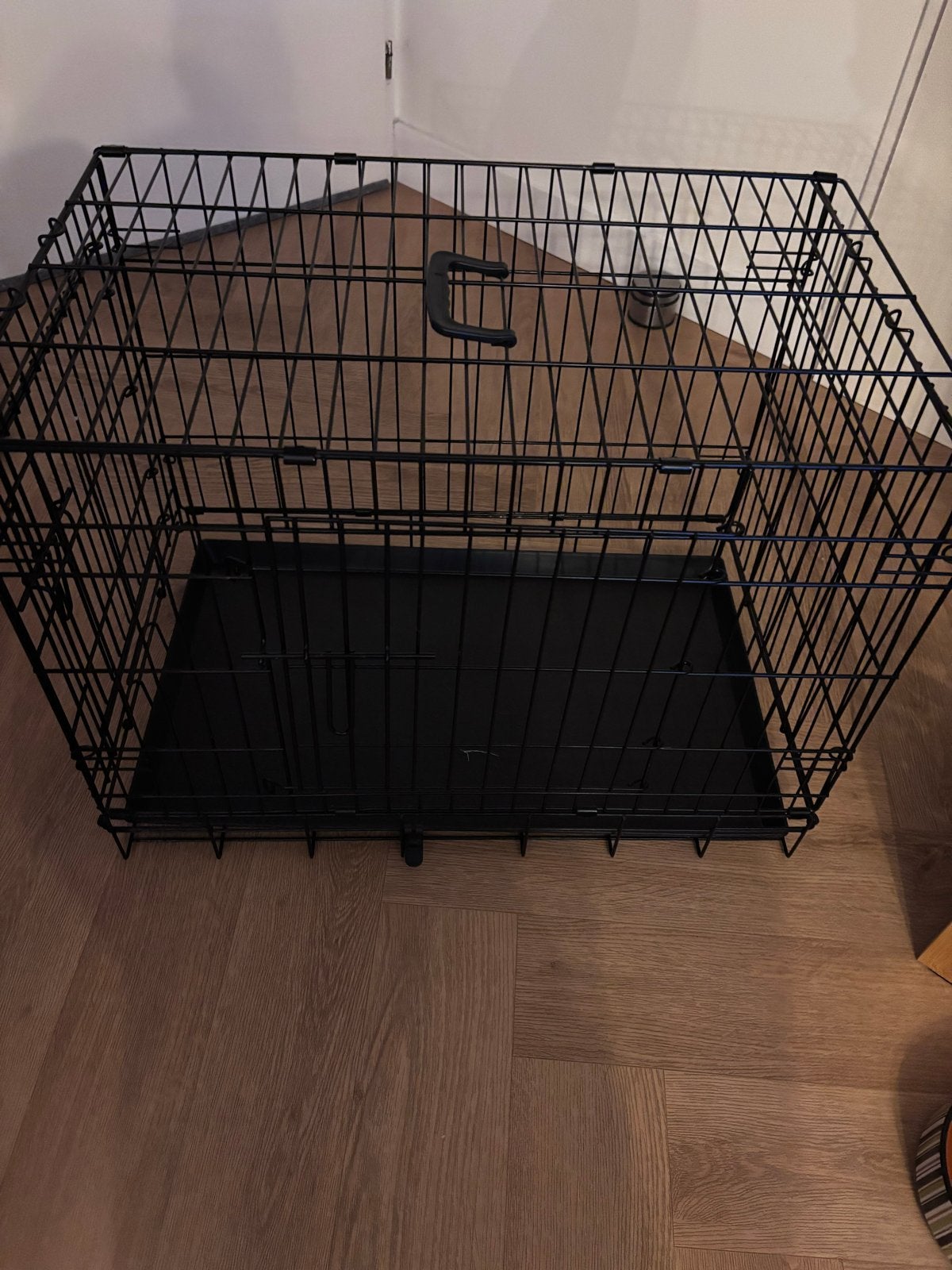 Zwarte zo goed als nieuwe  Bench Breete 76 hoogte 57, Ophalen, Zo goed als nieuw