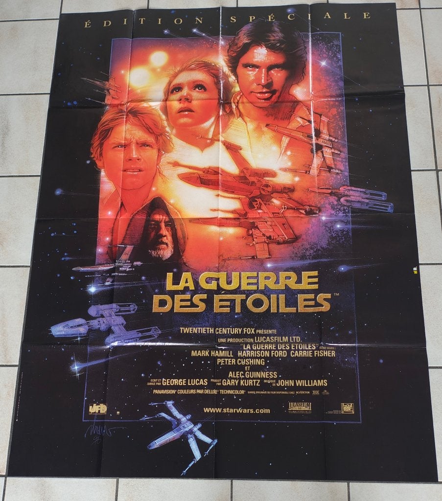 Star wars special edition filmposter 120 x 160cm, Verzamelen, Star Wars, Ophalen, Zo goed als nieuw, Boek of Poster