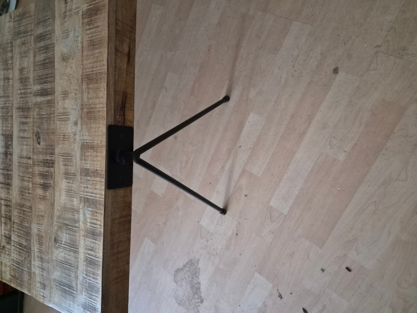 Prachtige mangohouten salontafel 70x70, 50 tot 100 cm, Vierkant, Zo goed als nieuw, Overige houtsoorten