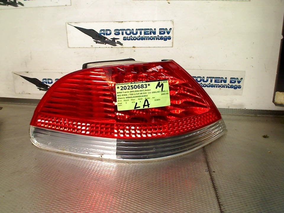 Achterlicht Links BMW 7 serie (E65/E66/E67) 2002 01123701, Gebruikt, Petuelring 130, München 80809, , Duitsland, BMW, Bayerische Motoren Werke AG