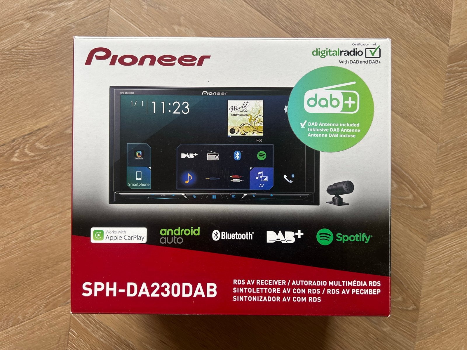 Pioneer SPH-DA230DAB - Zo goed als nieuw, complete set, Auto diversen, Autoradio's, Ophalen of Verzenden, Zo goed als nieuw