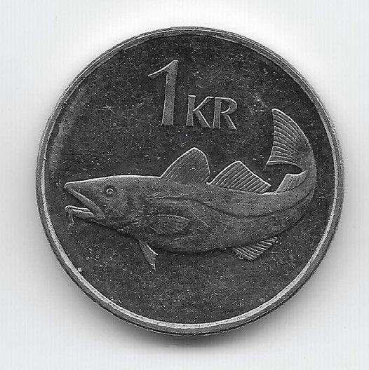 IJsland 1 króna 2006 KM# 27a, Verzenden, Overige landen, Losse munt
