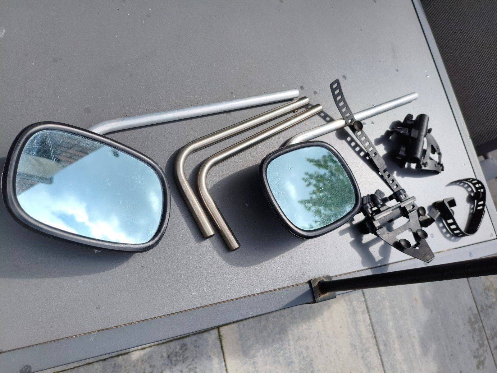 Special Mirror Caravan spiegels set incl. bevestiging, Caravans en Kamperen, Caravan accessoires, Ophalen of Verzenden, Gebruikt