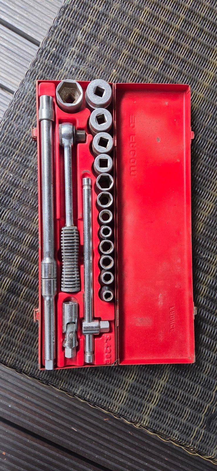 Facom Doppenset 10-30 mm in metalen koffer, Ophalen, Gebruikt, Gereedschapsset, Facom
