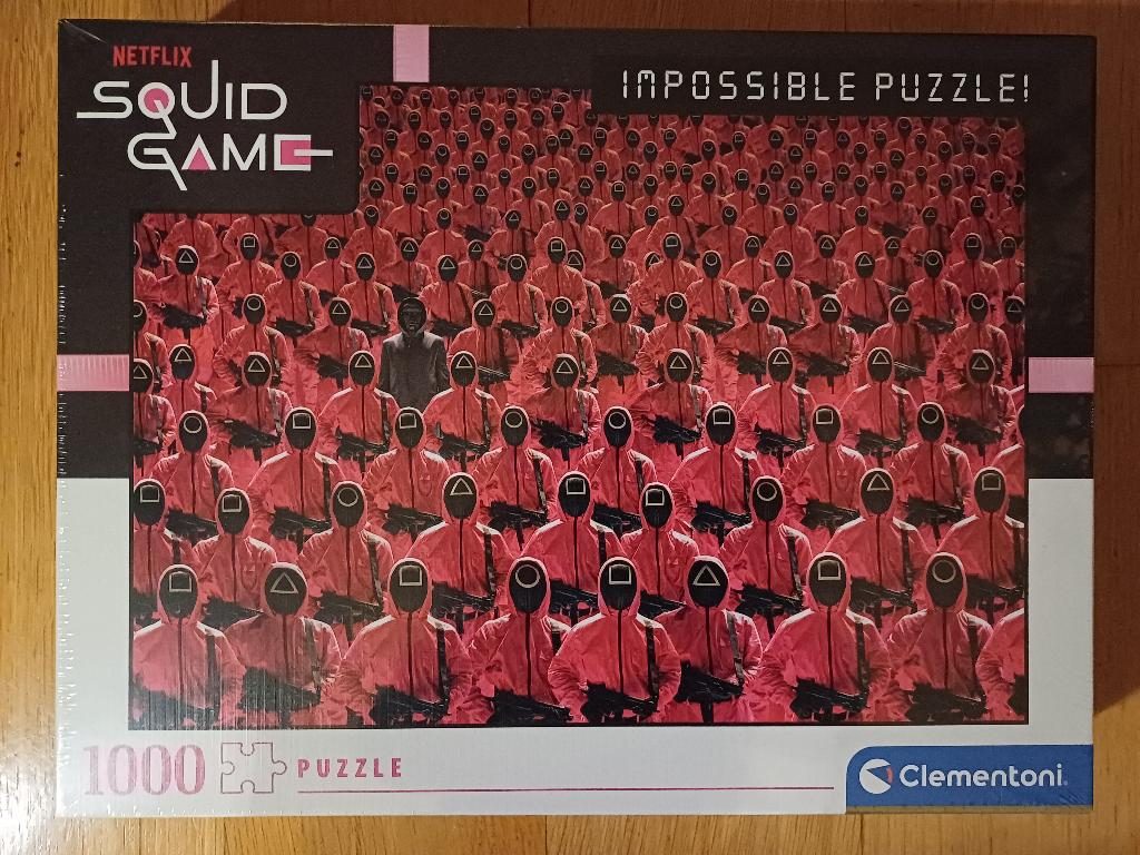 Squid game - Impossible Puzzel - 1000 stukjes - in folie, Ophalen of Verzenden, 500 t/m 1500 stukjes, Nieuw, Legpuzzel