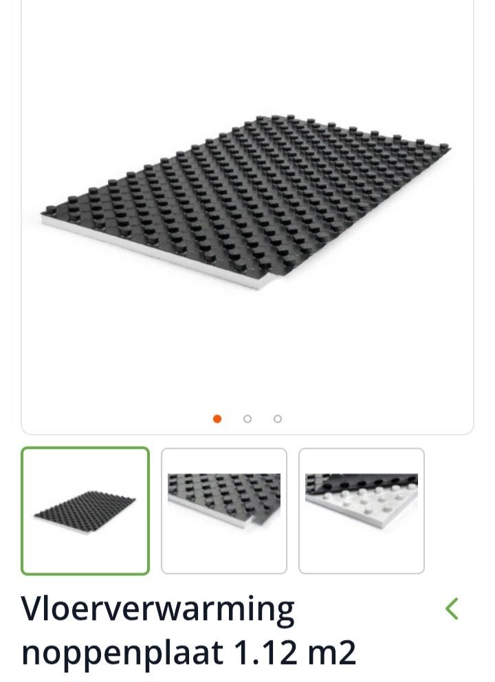 Vloerverwarming Noppenplaat, Ophalen, Minder dan 30 cm, Overige typen, Nieuw