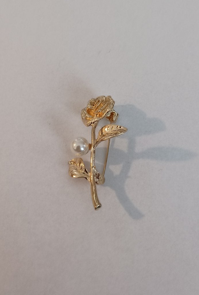 Roos broche, Overige materialen, 4 tot 7 cm, Overige kleuren, Nieuw