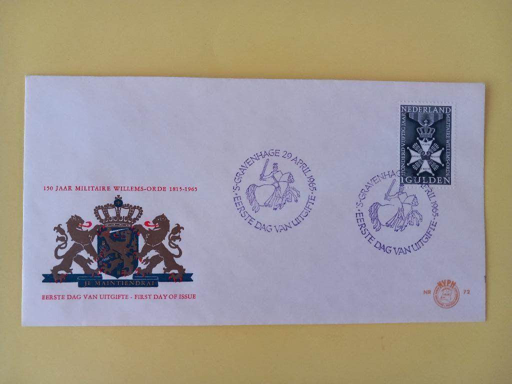 1965 Militaire Willemsorde FDC E72 blanco met open klep, Verzenden, Onbeschreven, Nederland