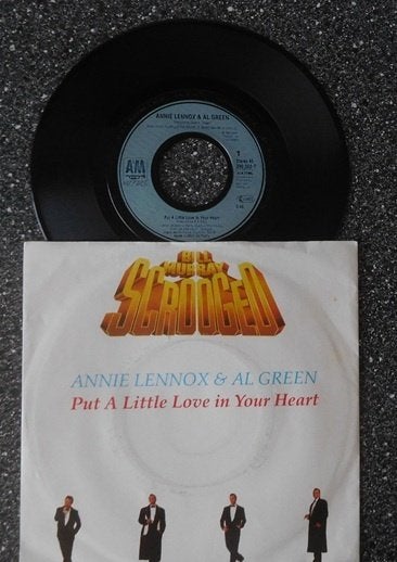 Annie Lennox & Al Green - put a little love (vanaf ê 1,75), Ophalen of Verzenden, Zo goed als nieuw, 7 inch, Pop