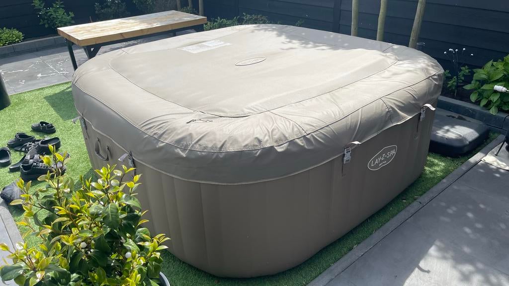 Lay-Z Spa Palma Hydrojet Pro 201x201 cm - Bestway Jacuzzi, Tuin en Terras, Bubbelbaden en Hottubs, Ophalen, Zo goed als nieuw
