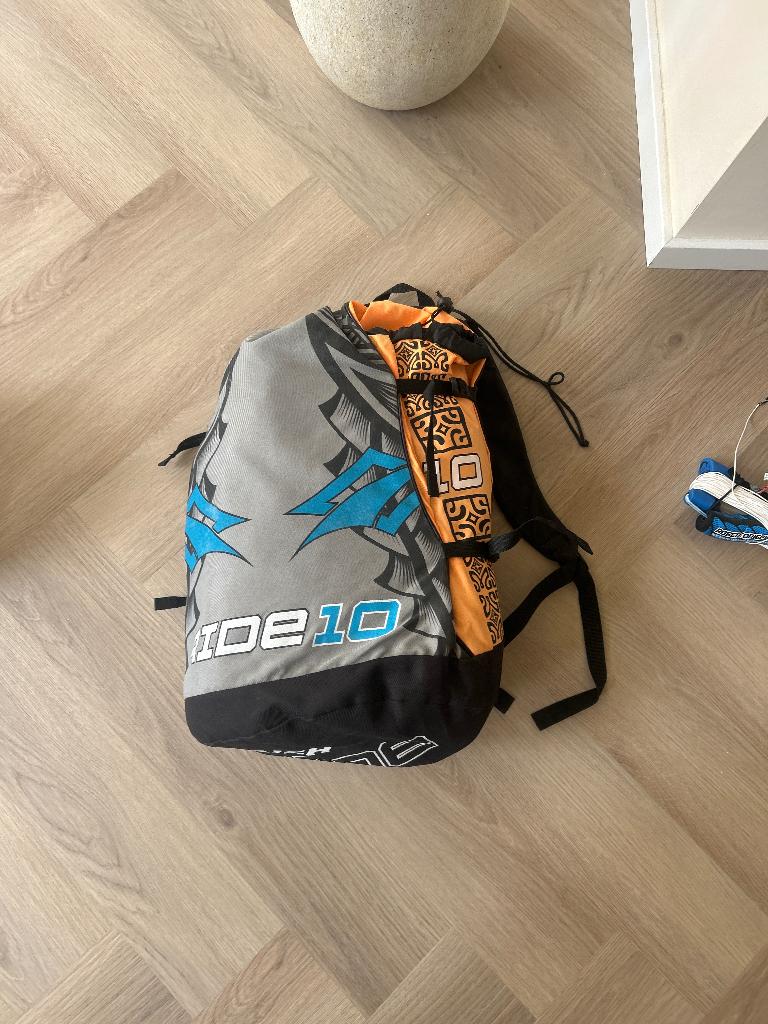 Naish ride kite 10m2 met bar, Watersport en Boten, Kitesurfen, Ophalen, Gebruikt, Kitesurf-set, 10 m²