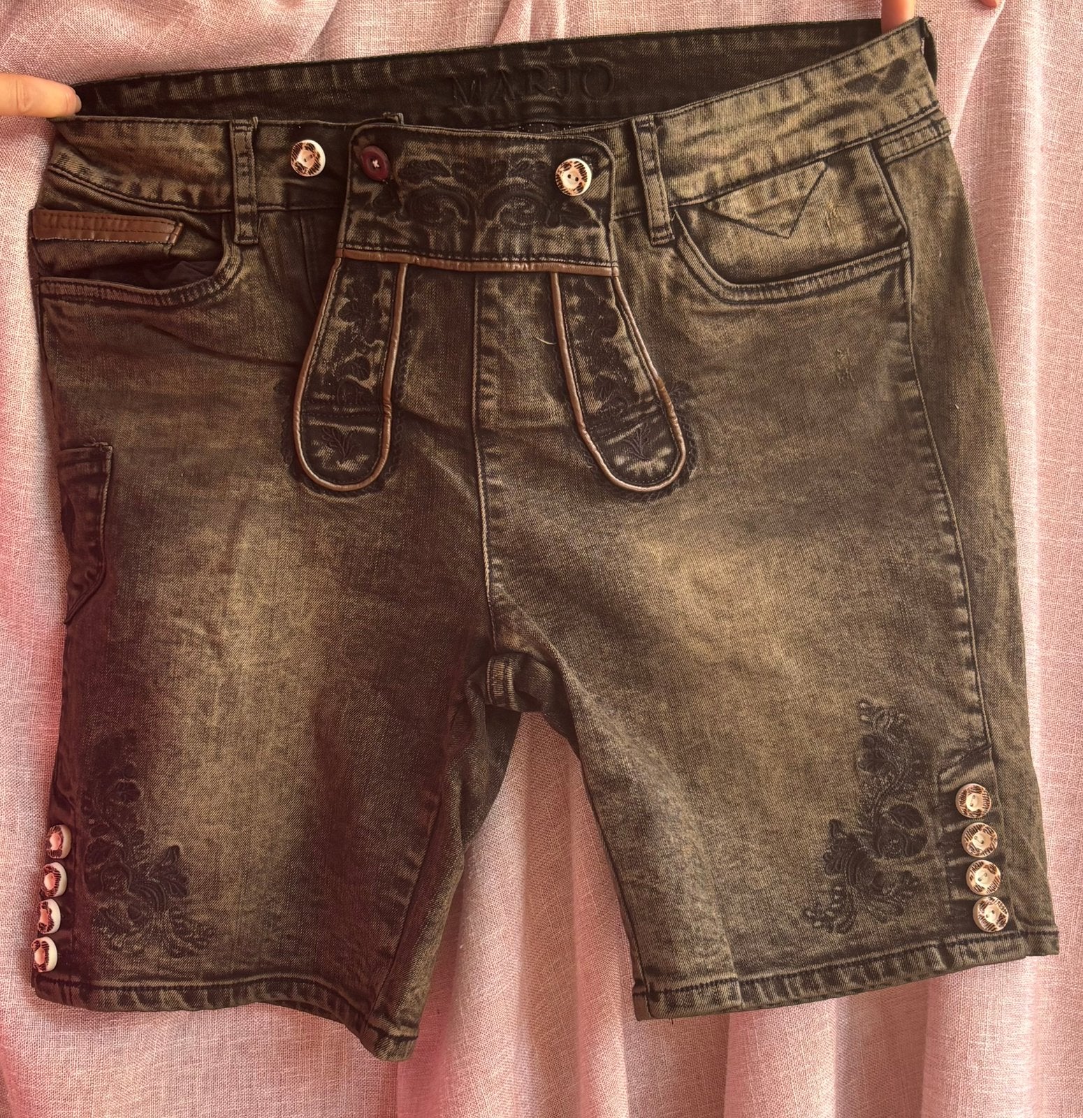 Lederhose voor vrouwen mt 44, Ophalen of Verzenden, Zo goed als nieuw, Maat 46 (S) of kleiner, Overige thema's