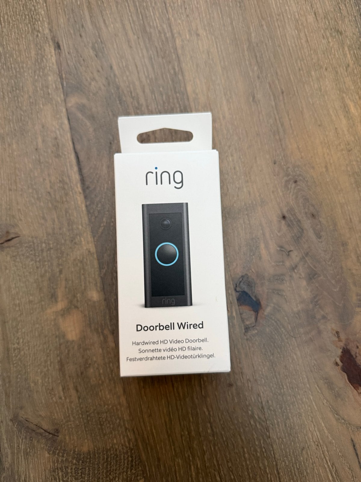 Ring Doorbell Wired - Nieuw in doos, Zwart, Nieuw, Kunststof, Ophalen of Verzenden