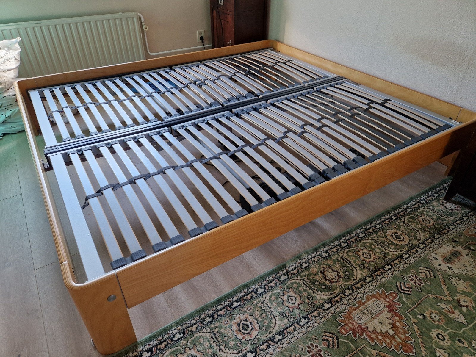 Auping Auronde, 180x200 met elektrische lattenbodem, Verstelbaar, Tweepersoons, Ophalen of Verzenden, 180 cm